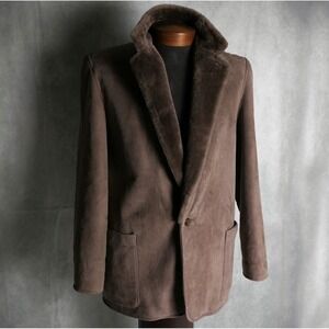 Perry Ellis x Sawyer of Napa 40 Vintage Sheepskin Coat Shearling Neiman Marcus